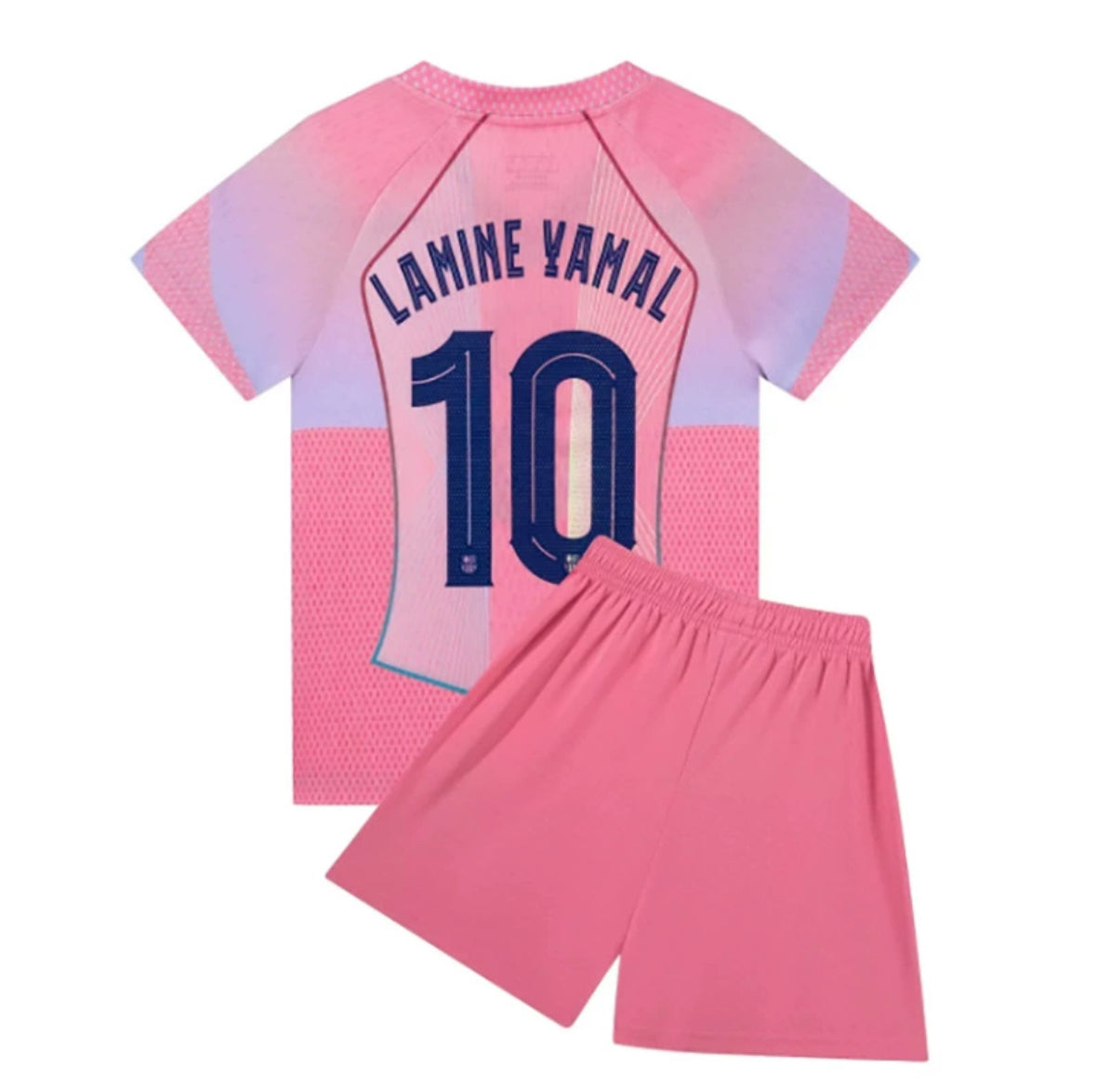 Maillot Enfant – Modèle Lamine Yamal #10 (Édition Rose)