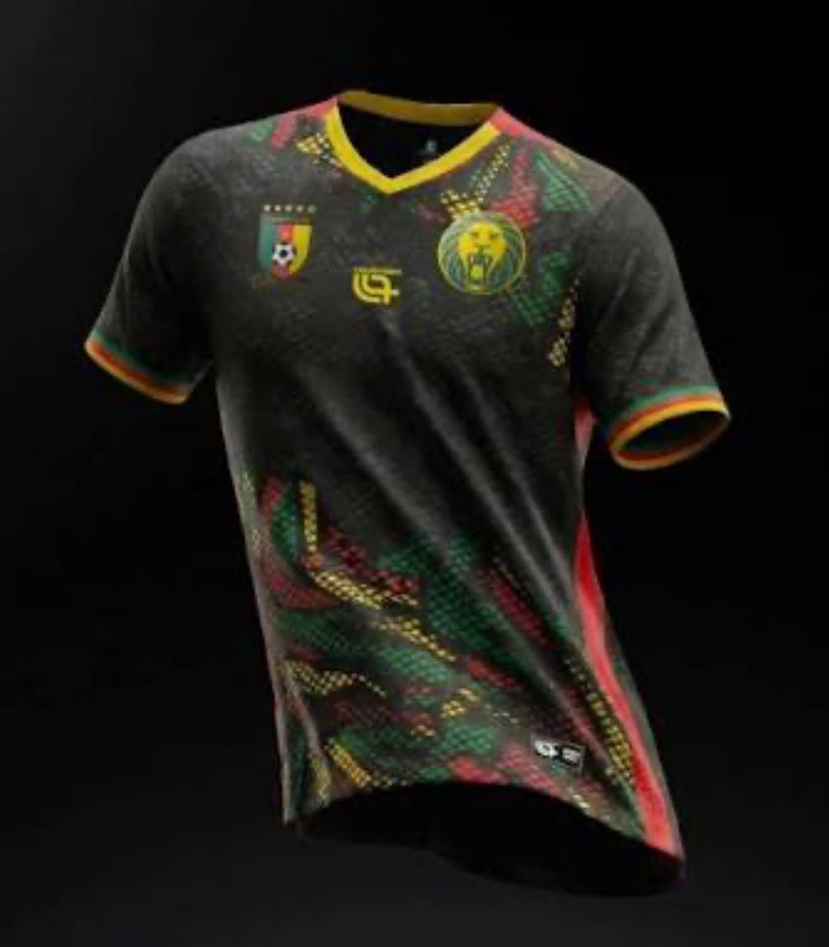 Maillot de Football Cameroun – Édition Noire Lions Indomptables