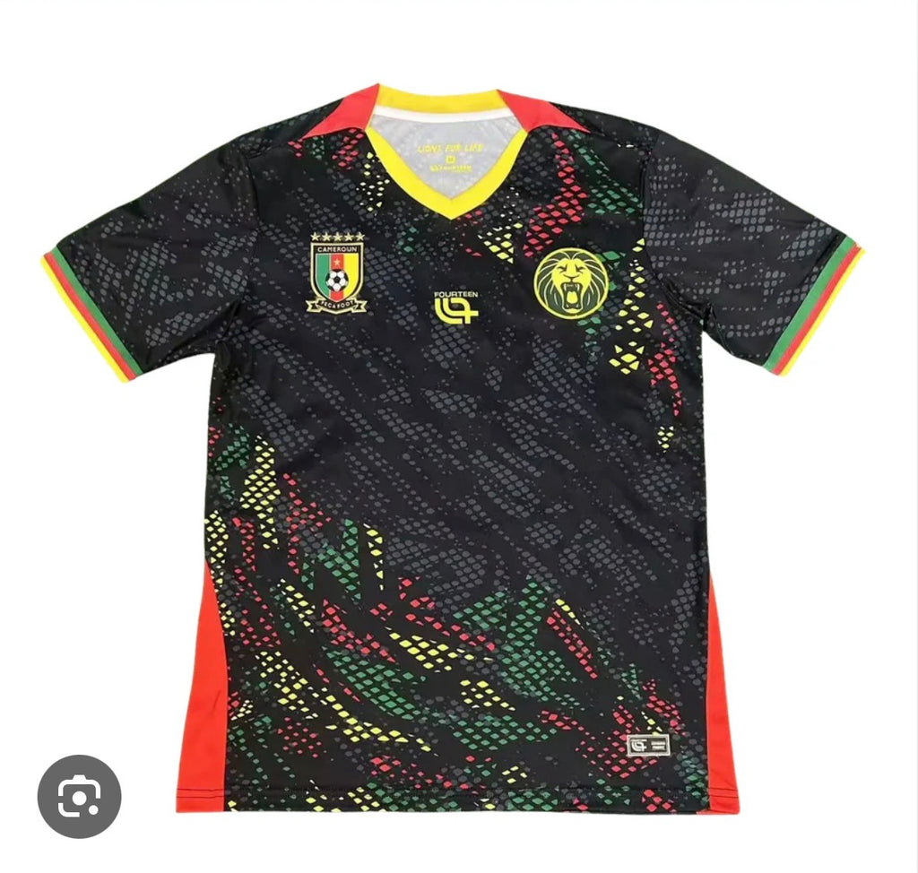 Maillot de Football Cameroun – Édition Noire Lions Indomptables