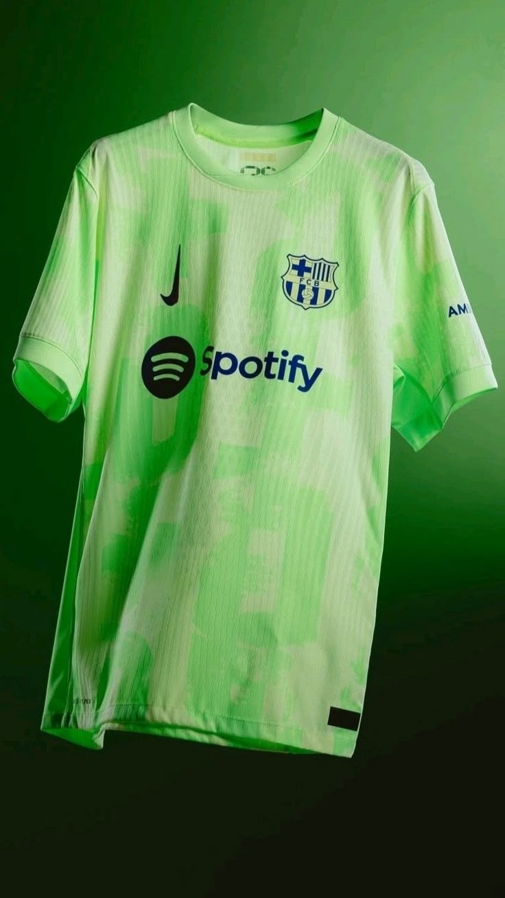 Maillot FC Barcelone Extérieur – Édition Vert Fluo
