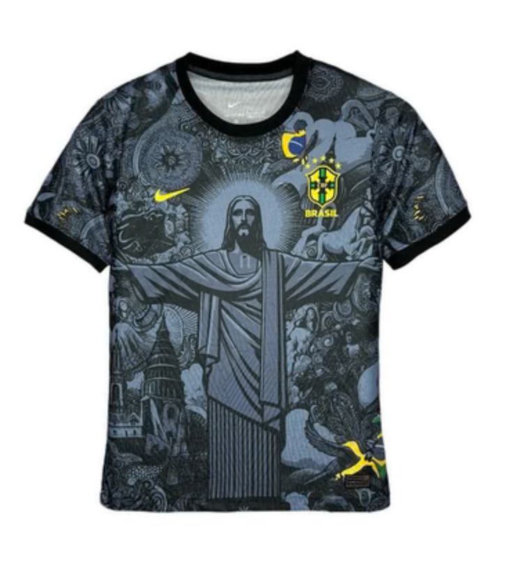 Maillot édition Brésil spécial - concept jésus 2024/2025