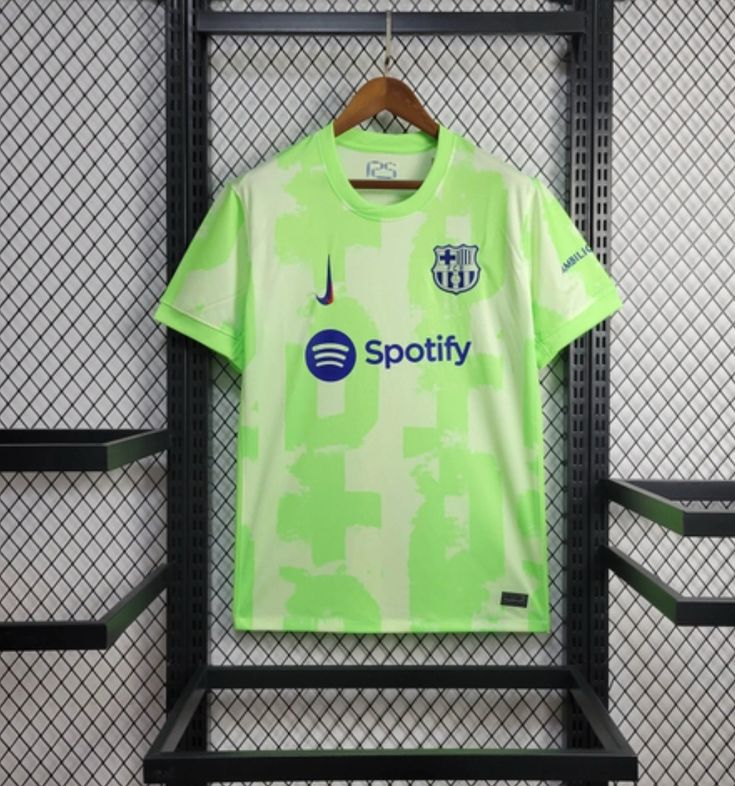 Maillot FC Barcelone Extérieur – Édition Vert Fluo