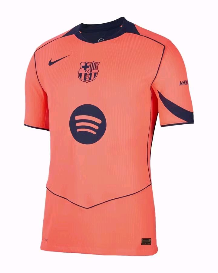 Maillot FC Barcelone Extérieur 2024/25 – Orange Fluo