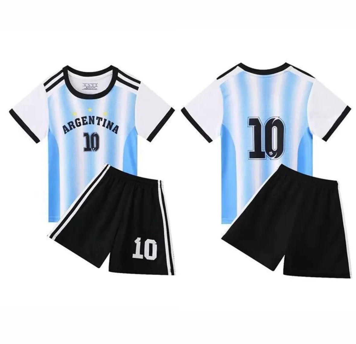 Ensemble Maillot et Short ARGENTINE Enfant - Le Numéro 10 de Légende !