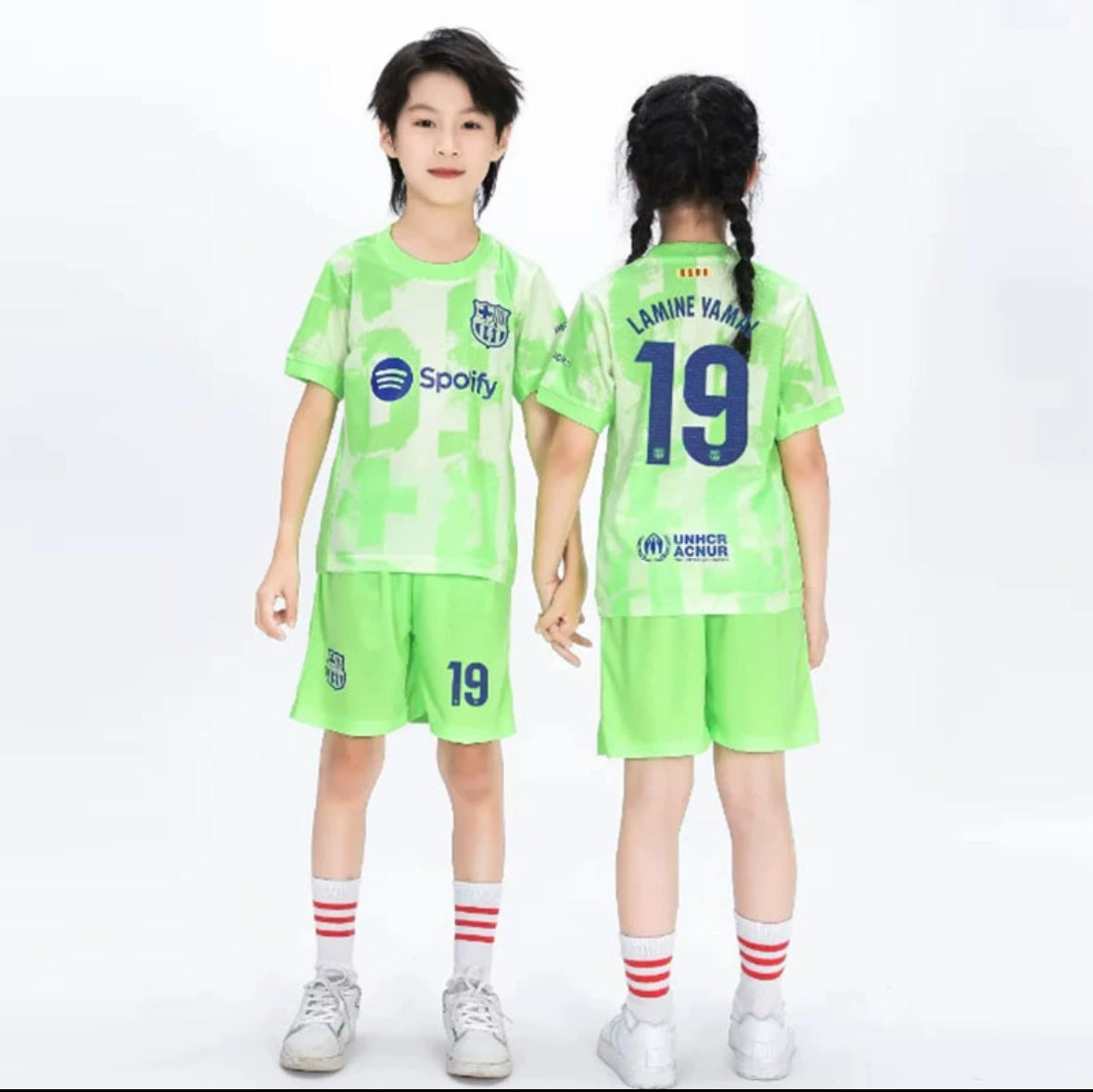 Ensemble Maillot Extérieur FC BARCELONE Enfant - LAMINE YAMAL #19