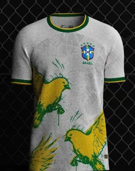 Maillot Brésil Édition Spéciale – Blanc Perroquet 2024