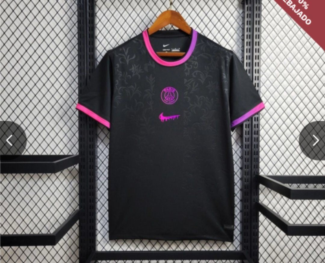 Maillot PSG Noir & Rose – Édition Spéciale Premium