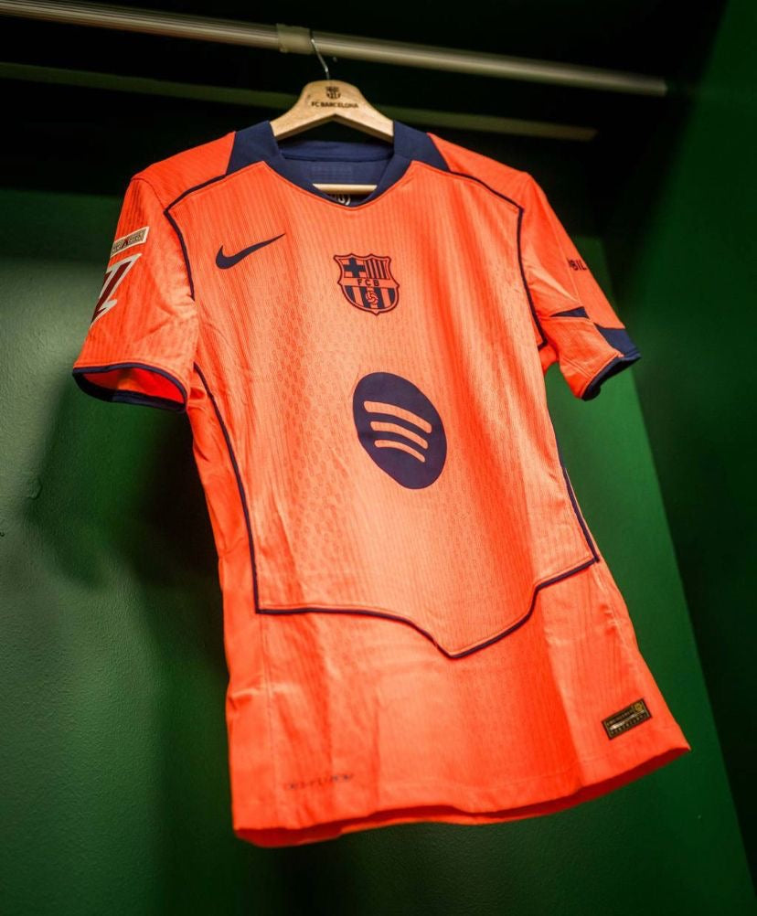 Maillot FC Barcelone Extérieur 2024/25 – Orange Fluo