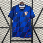 Maillot Croatie – Extérieur – Bleu à Motifs Géométriques