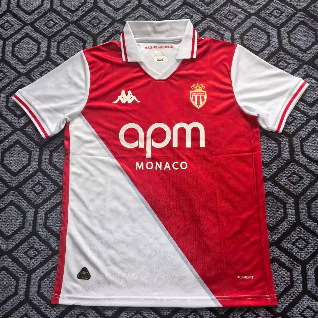Maillot AS Monaco Domicile – Diagonale Iconique | Saison 2025/2026