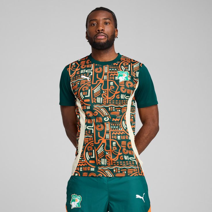 Maillot Pré-Match Côte d’Ivoire 2025 – Édition Homme