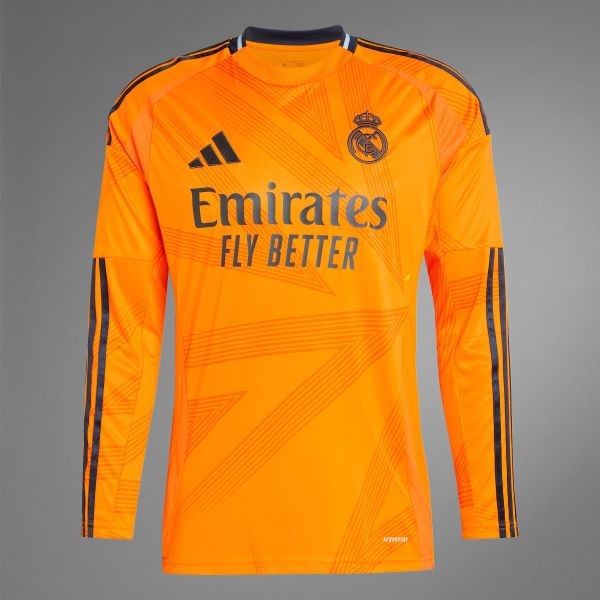 Maillot gardien Real Madrid 2023/24 – Officiel Adidas – Manches longues – Orange