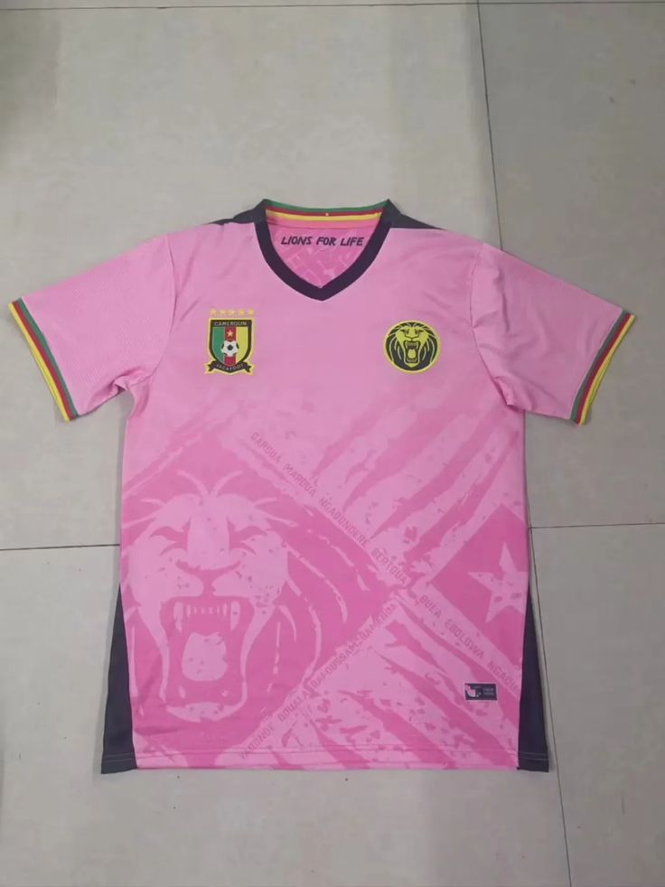Maillot Cameroun Rose Édition Spéciale – Lions Indomptables