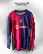 Maillot FC Barcelone Domicile 24/25 – Version Manches Longues