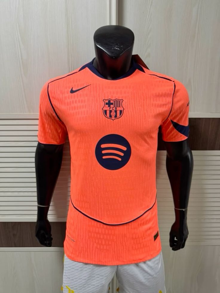 Maillot FC Barcelone Extérieur 2024/25 – Orange Fluo