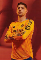 Maillot gardien Real Madrid 2023/24 – Officiel Adidas – Manches longues – Orange